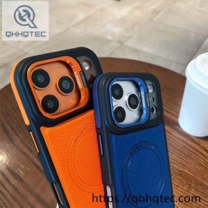 wholesale leather texture magnetic case for iphone 18 pro max funda magnética premium