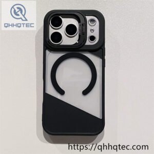 wholesale diagonal clear magnetic case for iphone 18 pro max funda transparente magsafe