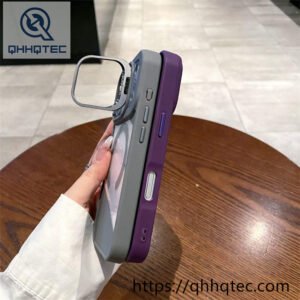 wholesale diagonal clear magnetic case for iphone 18 pro max funda transparente magsafe