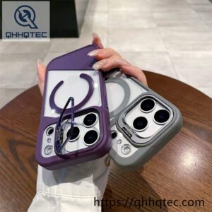 wholesale diagonal clear magnetic case for iphone 18 pro max funda transparente magsafe
