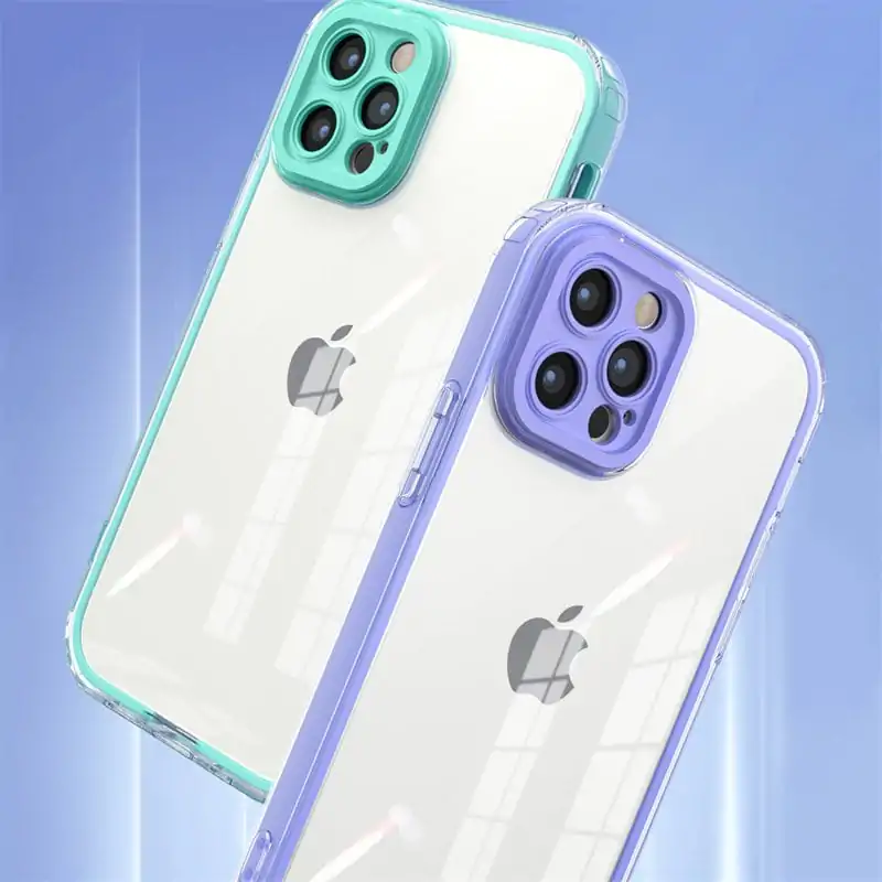 iphone 12 pro max phone cover/ clear 3 in 1 case for iphone