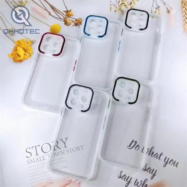 clear transparent acrylic case with stand camera