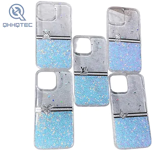 Glitter phone cover for cell phone