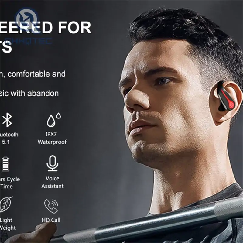 3d stereo headphones running sport gaming headset tws hbq pro 3