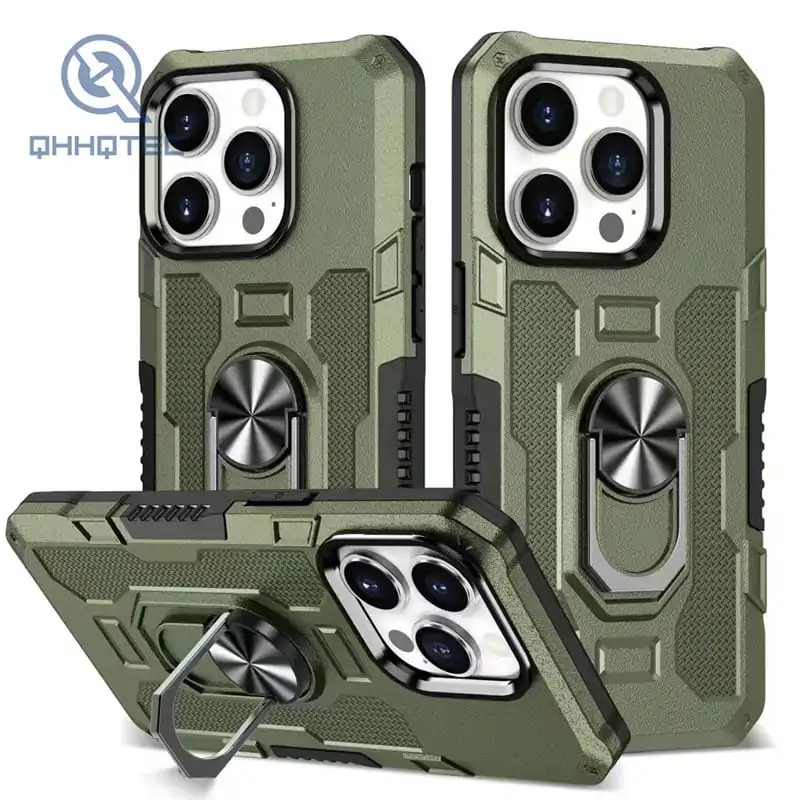 armor case with metal for iphone/ iphone phone case