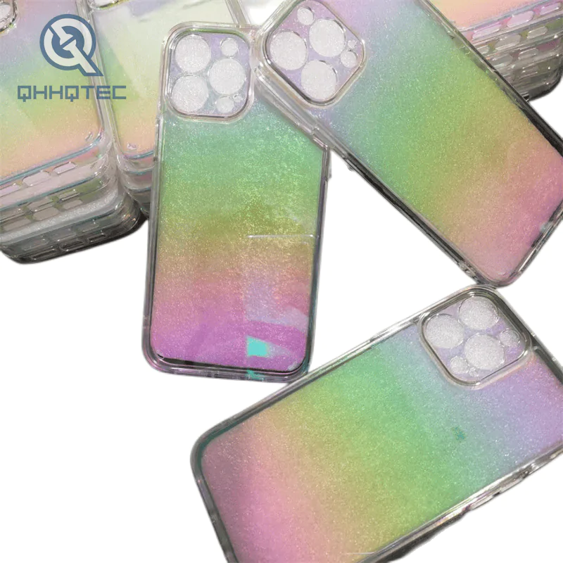 color changing transparent acrylic cover for cell phone