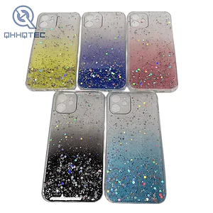 glitter transparent case cover