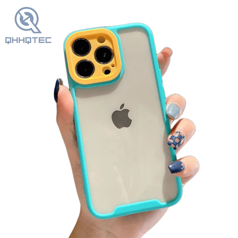 transparent phone cases double color protect cover for iphone