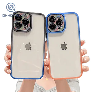 color changing diamond camera acrylic case for iphone