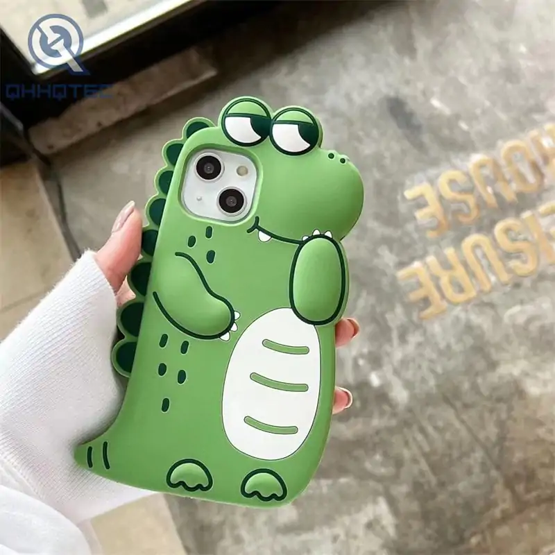 dinosaur 3d silicone phone case