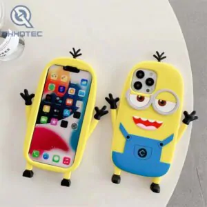 minions 3d silicone phone case