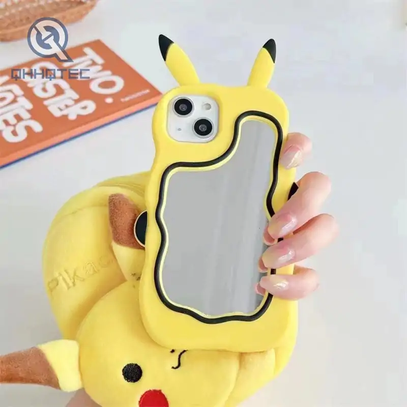 mirror 3d silicone phone cover