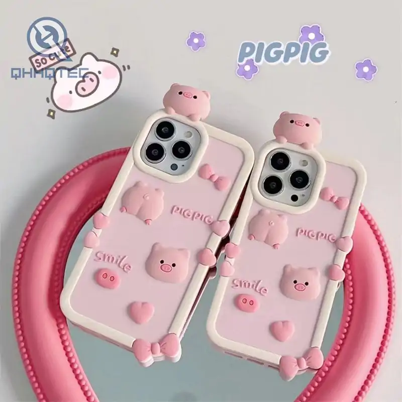 papa pig silicone case iphone