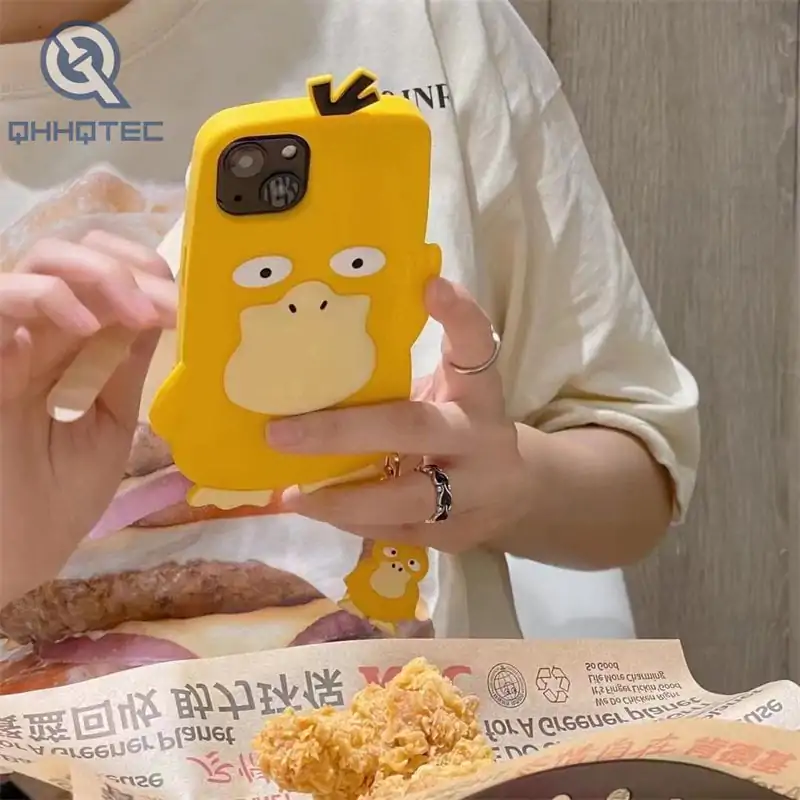 yellow duck silicone phone case