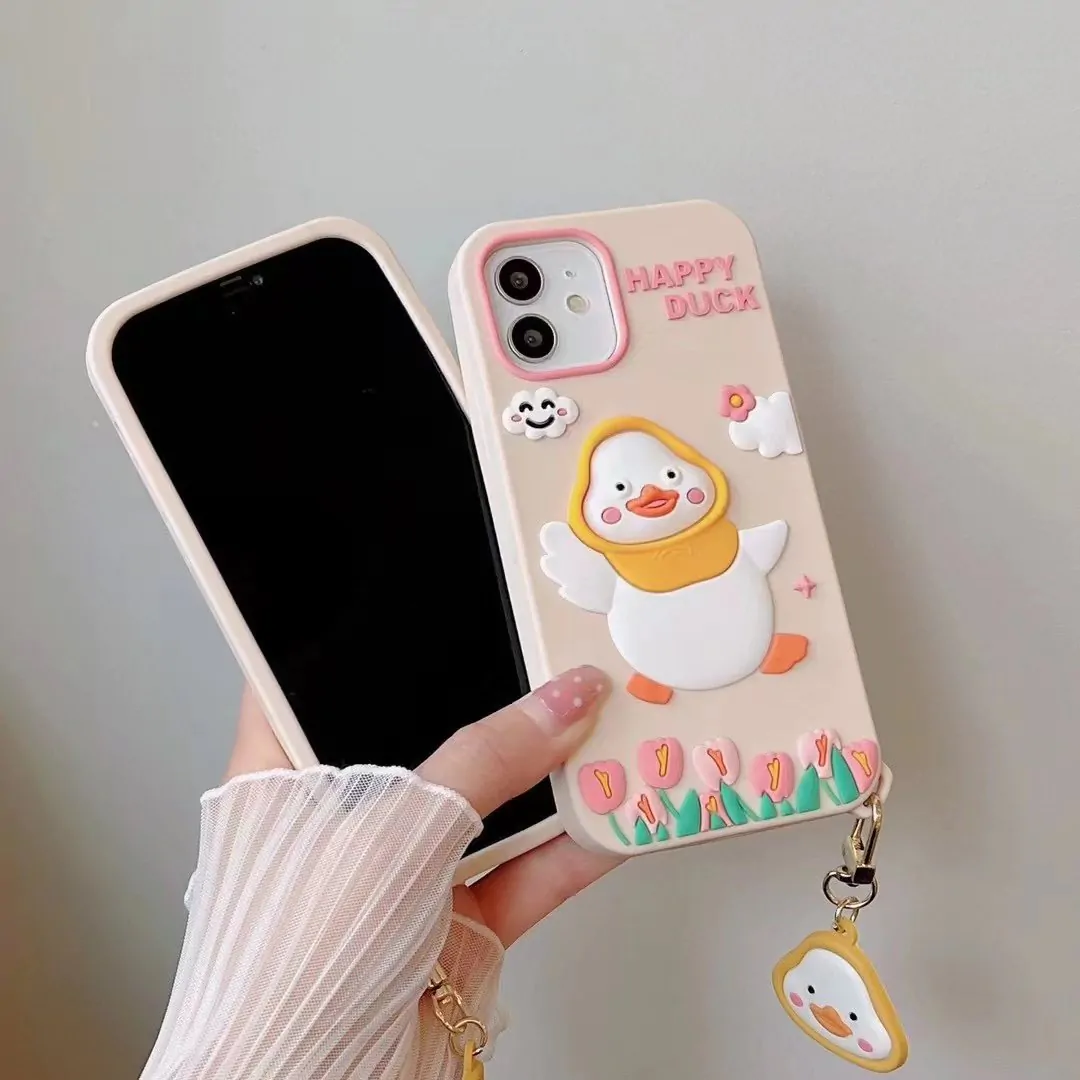 apple silicone case with chain