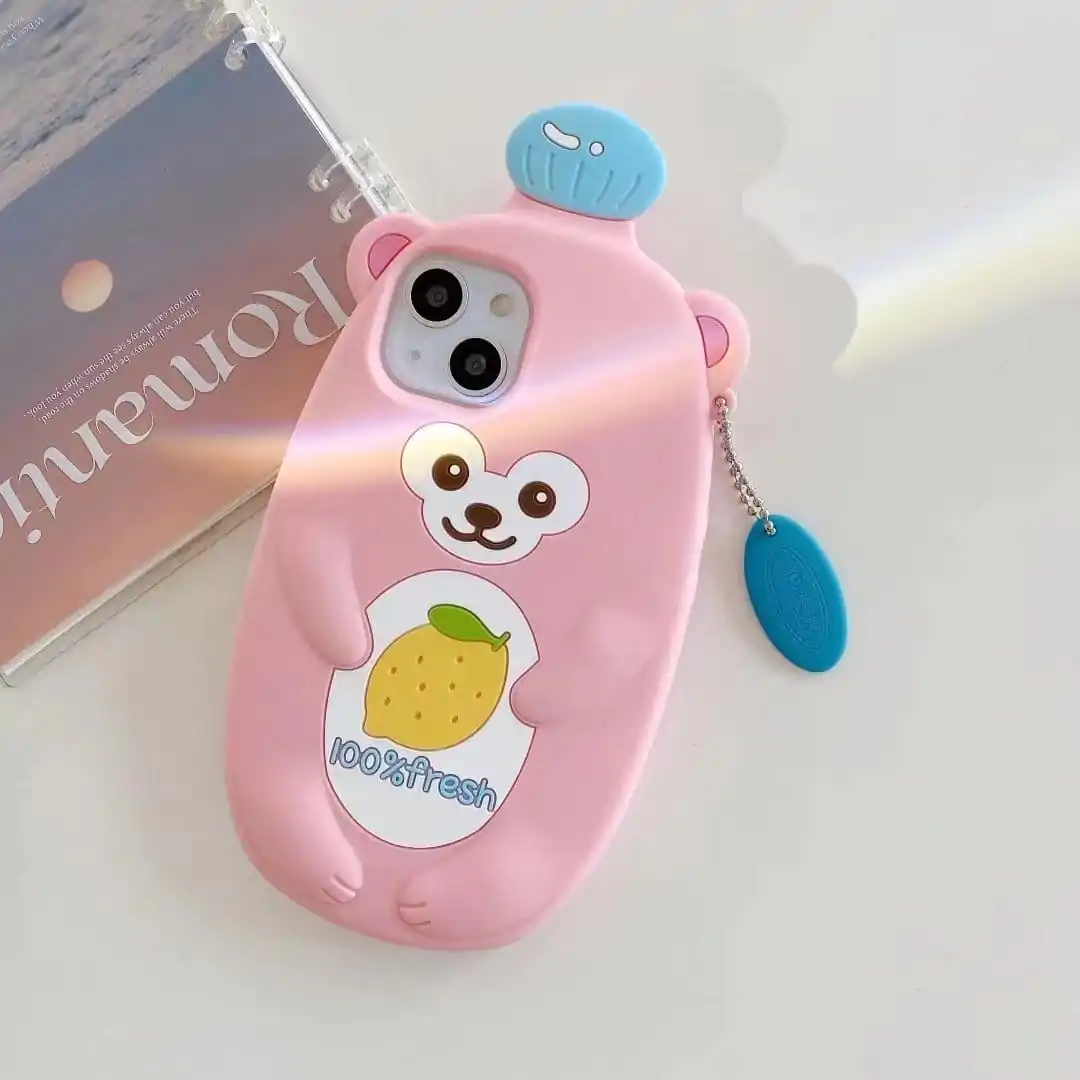 cute bear 3d silicone case