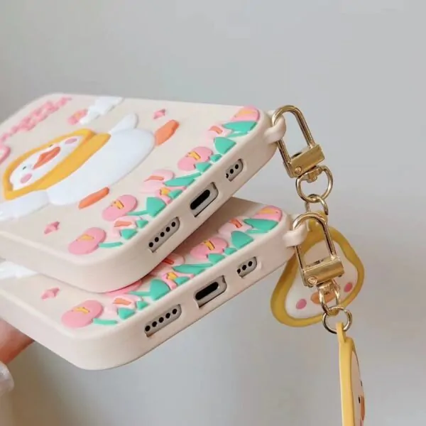 apple silicone case with chain