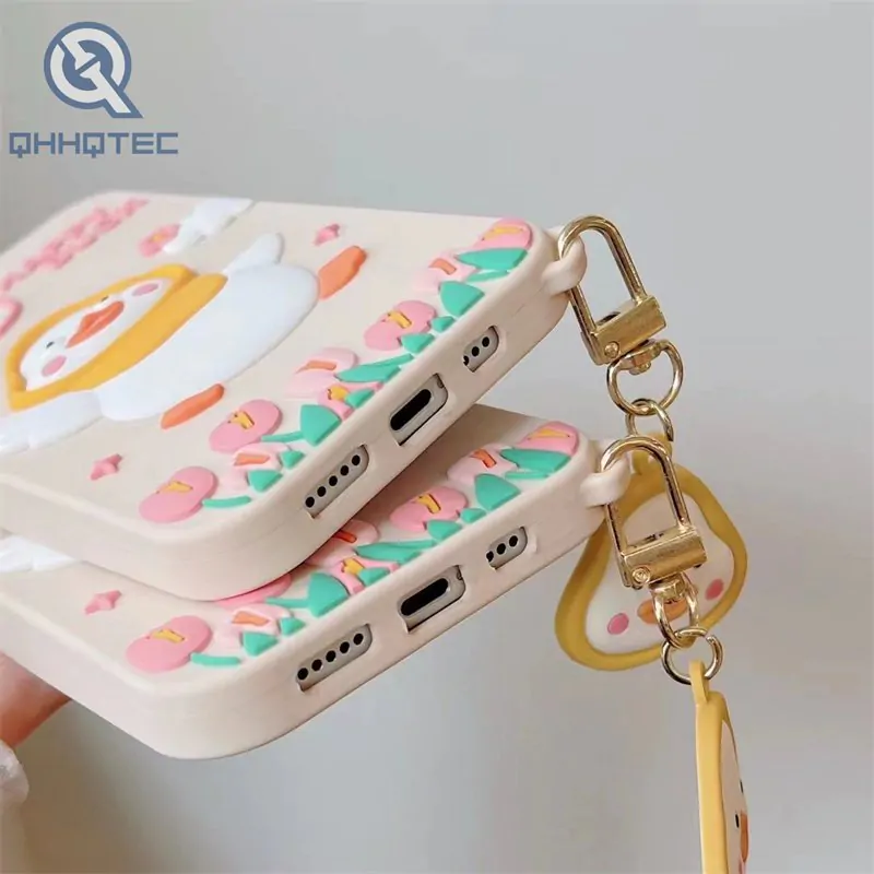 apple silicone case with chain