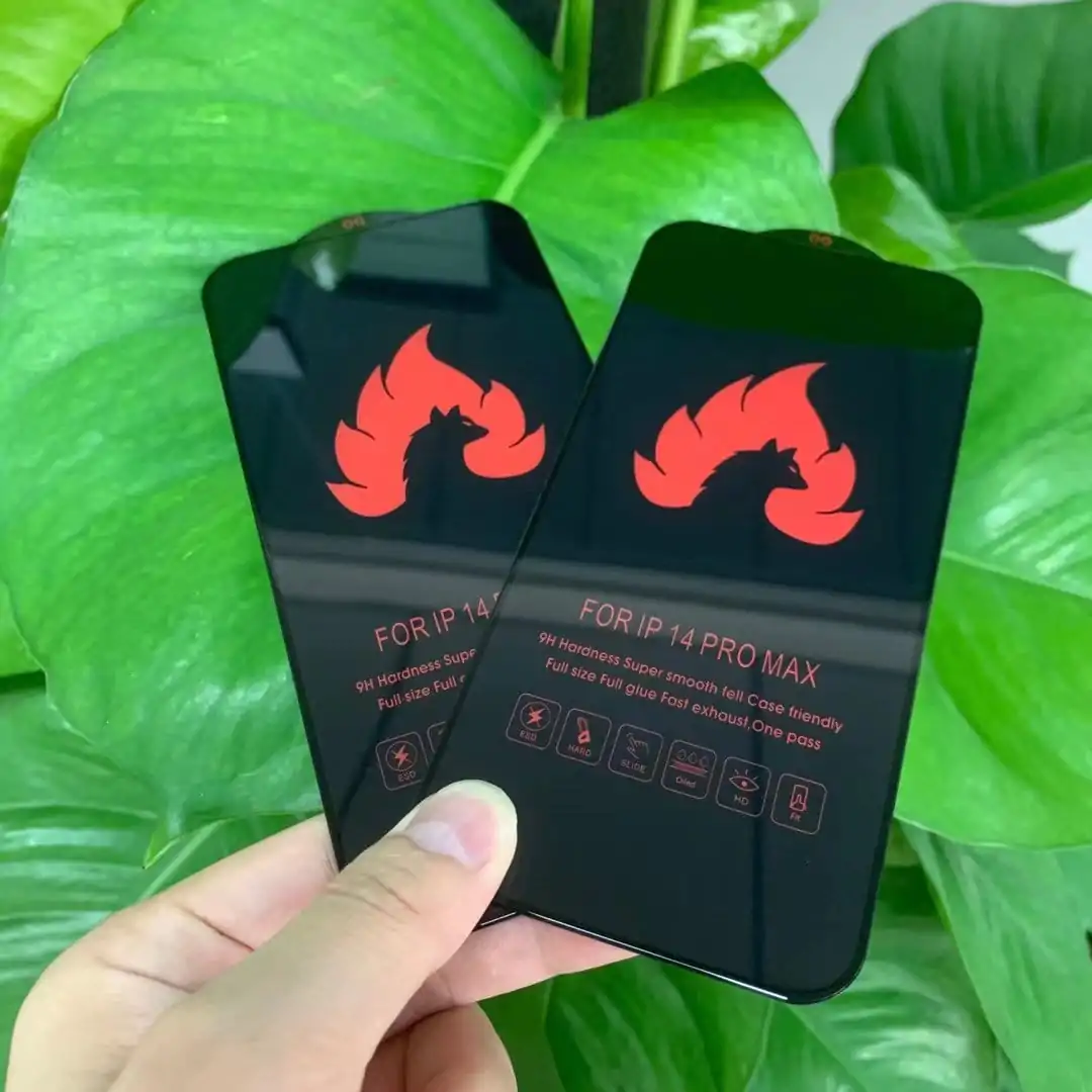 new hot sale fire wolfimitation electrostatic tempered glass