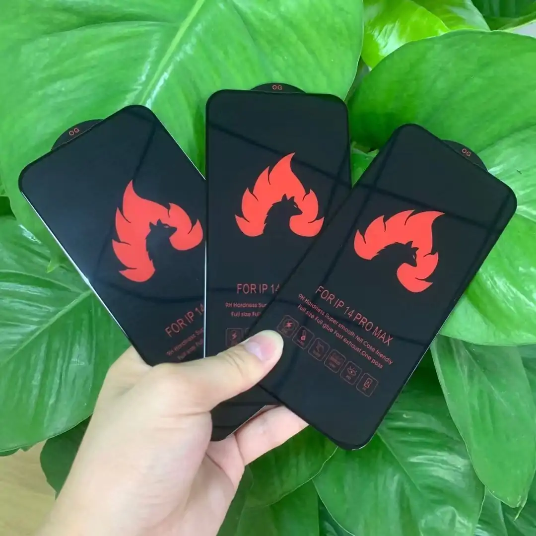 new hot sale fire wolfimitation electrostatic tempered glass