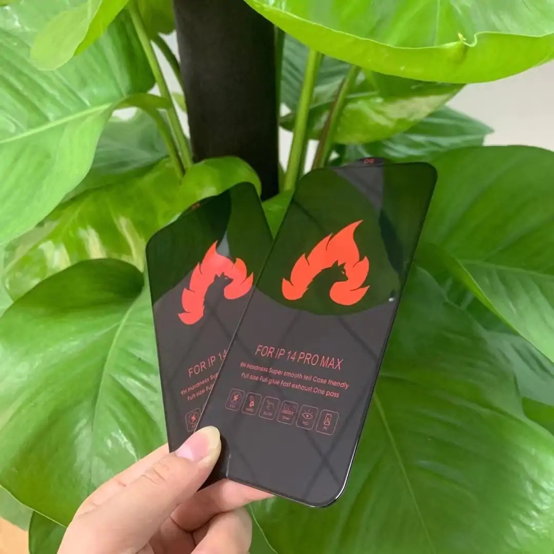 new hot sale fire wolfimitation electrostatic tempered glass