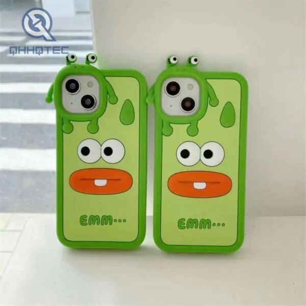 sausage mouth frog 3d silicone phone case