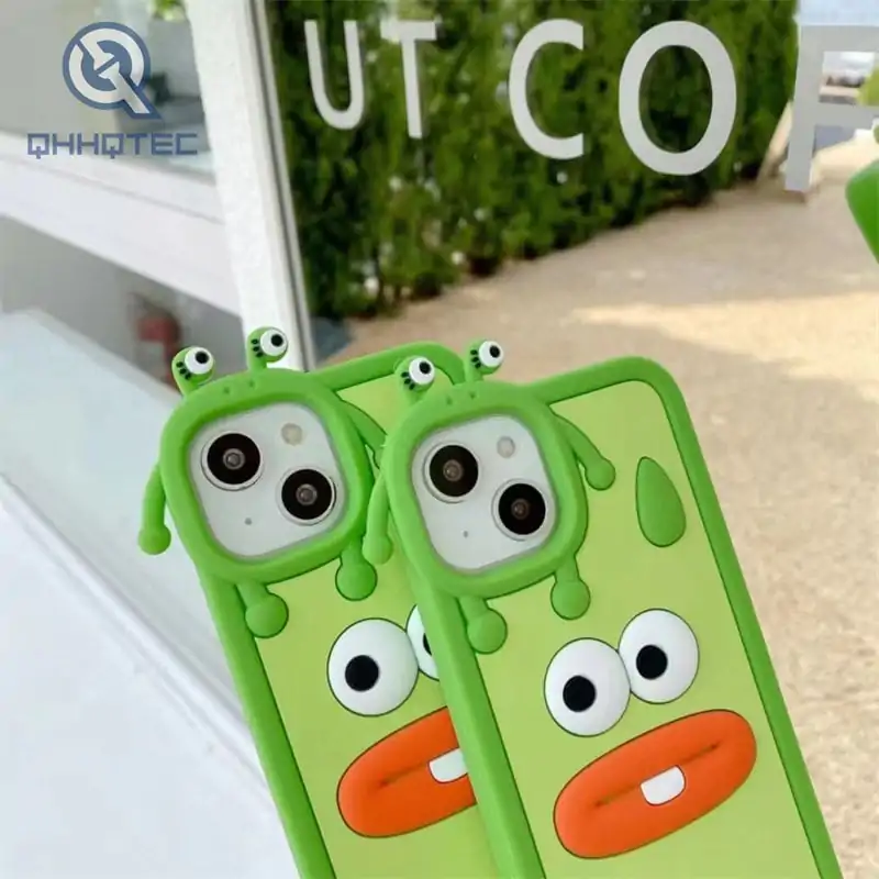 sausage mouth frog 3d silicone phone case