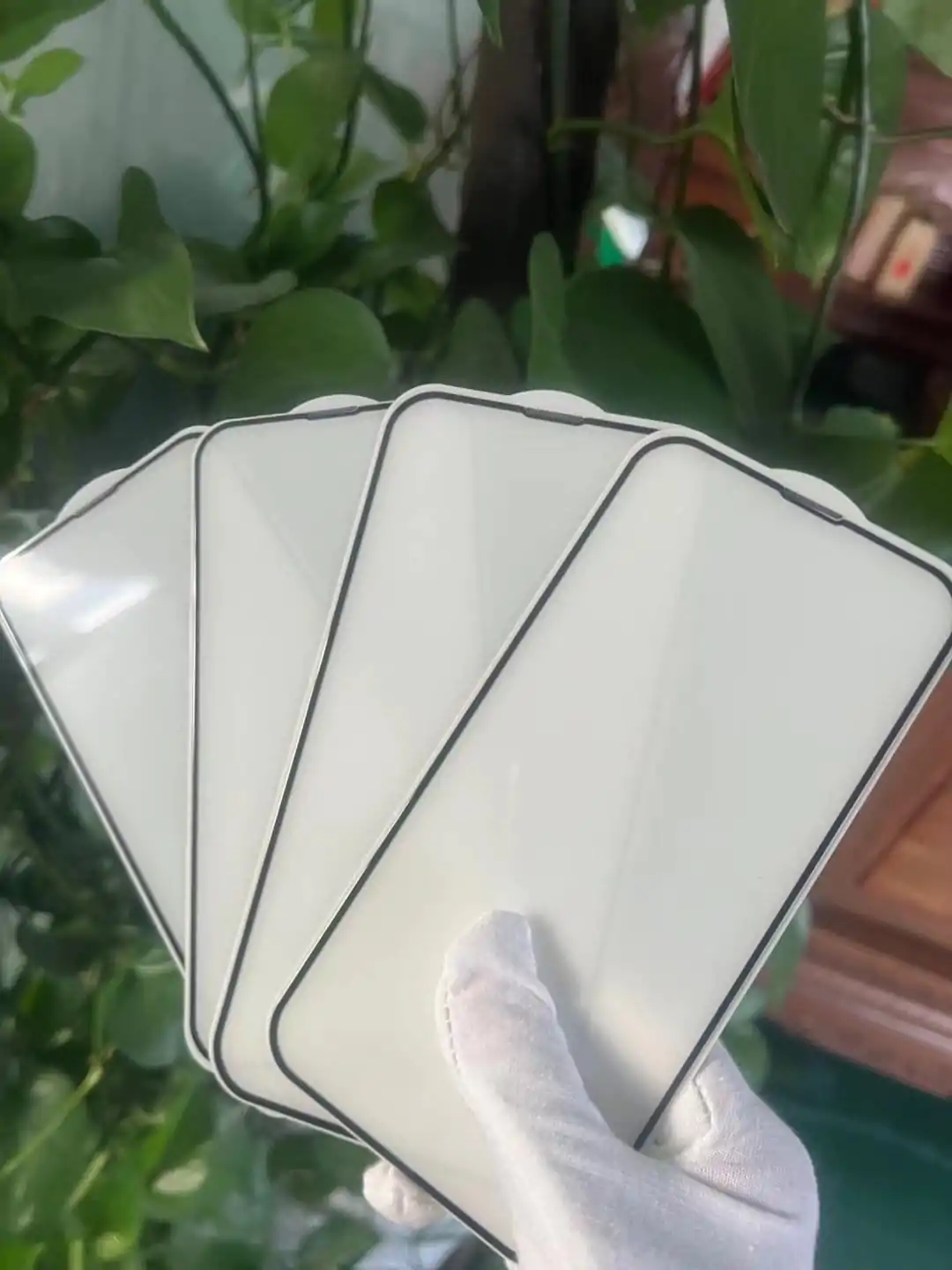 curve silkprinting temepred glass with dust filter