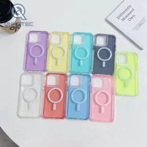 2 in 1 magsafe transparent case for iphone android