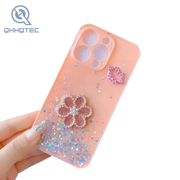 cute little flower accessory phone case for iphone 13