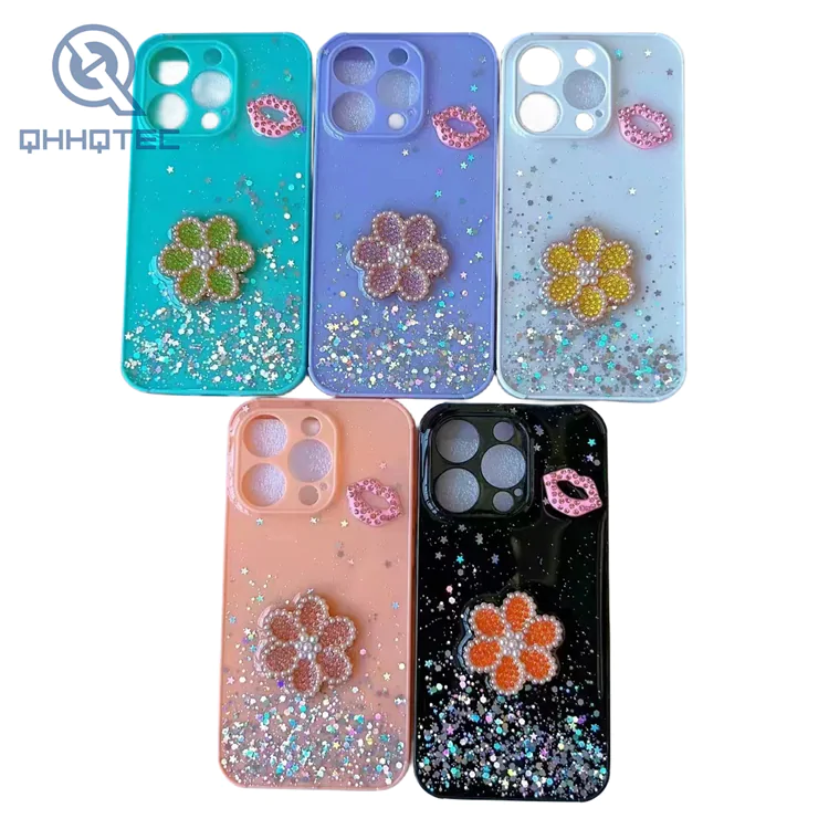 cute little flower accessory phone case for iphone 13