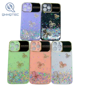 butterfly screen protection cell phone case for iphone
