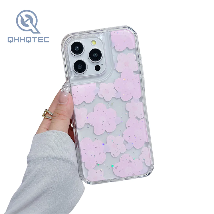 2 in 1 color printing phone cases for iphone 14 pro max