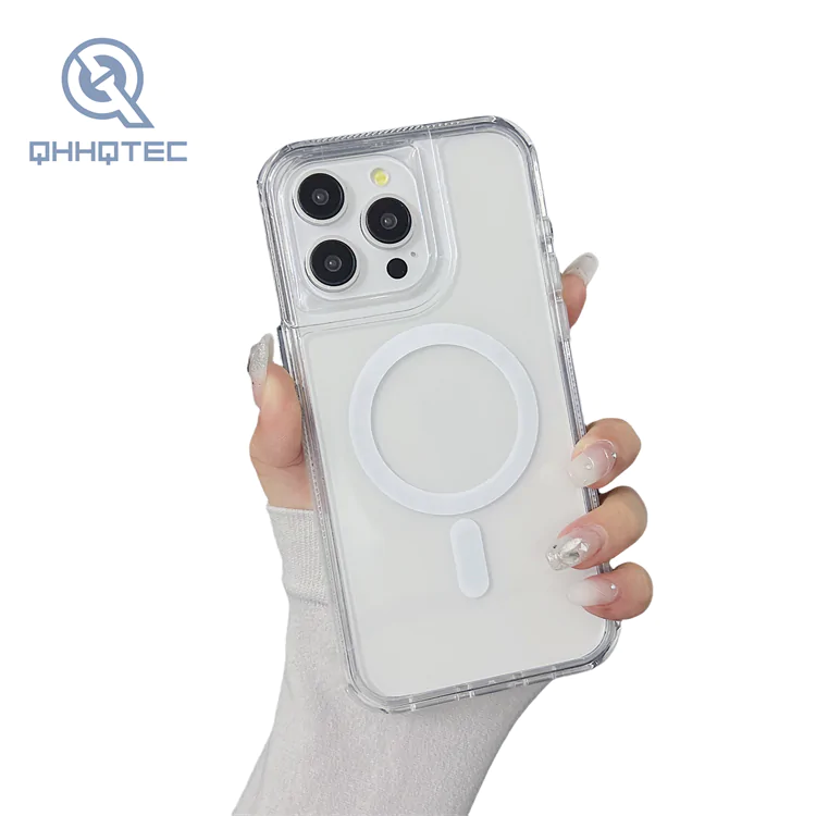 colorful transparent magnetic phone case for iphone 13 pro