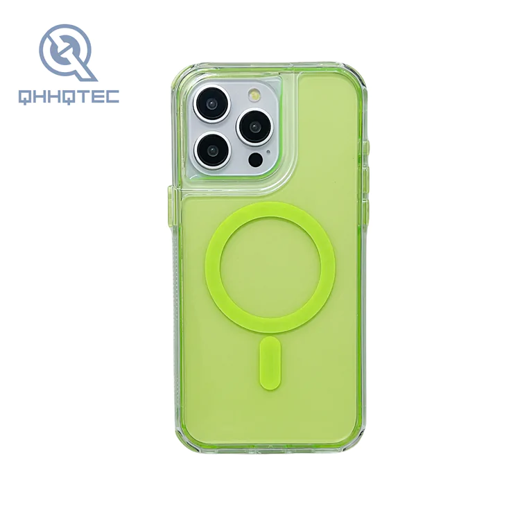 colorful transparent magnetic phone case for iphone 13 pro