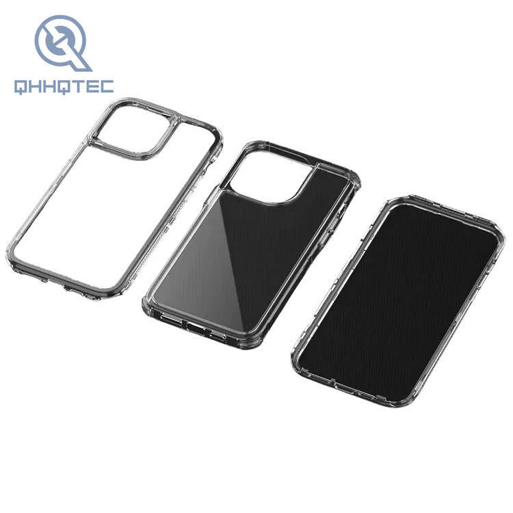 three in one classic transparent phone case for iphone 13