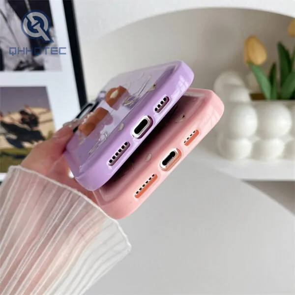 hot sale ins style 3d rabbit pattern 2 in 1 colorful phone case for iphone 15 pro max