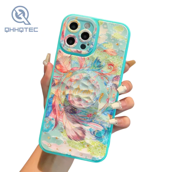 camera lens protection glitter phone cases for iphone