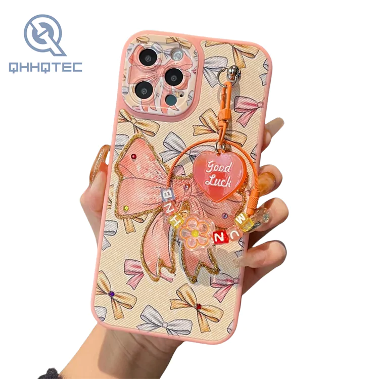 camera lens protection with pendant customized phone cases for iphone