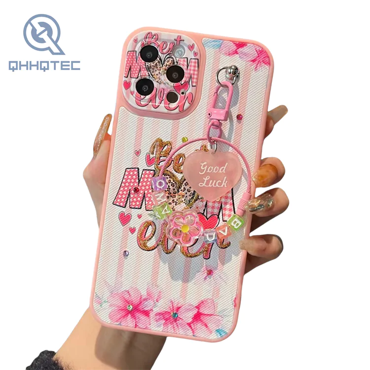 camera lens protection with pendant customized phone cases for iphone
