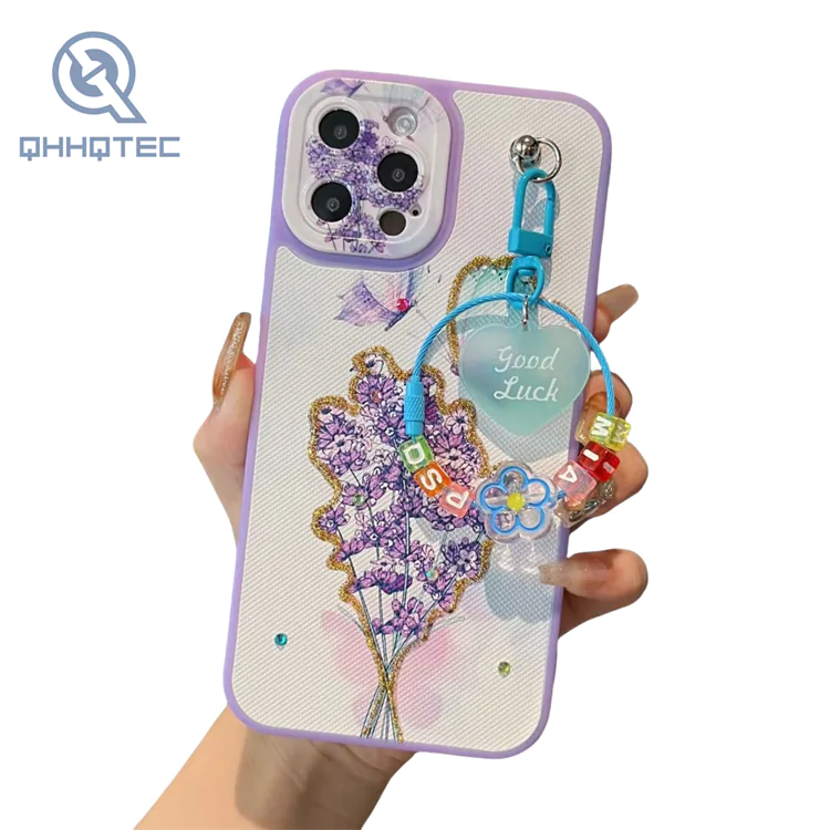 camera lens protection with pendant customized phone cases for iphone