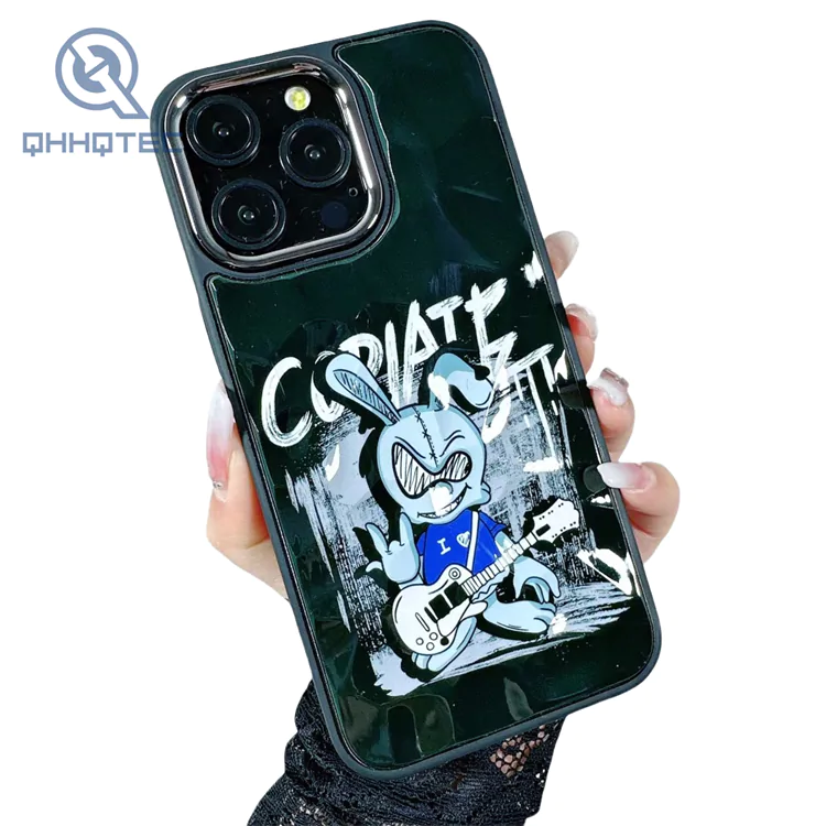 cartoon color printing glitter cool phone cases for iphone