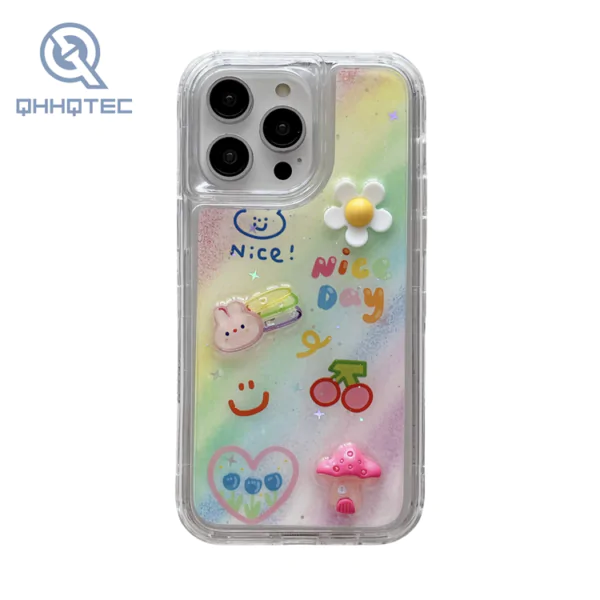 3 in 1 glitter phone cases for iphone 14 pro max