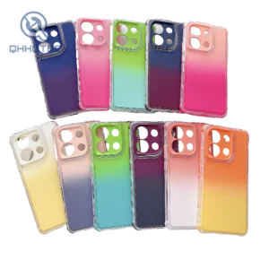 gradient color 2024 new screen protection 3 in 1 detachable phone cases for iphone 14 customizable logo cases