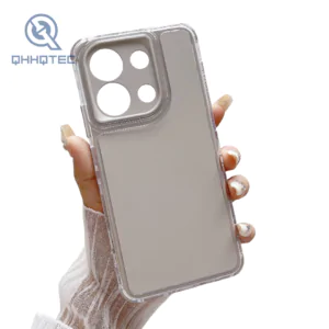 three in one transparent border shock absorbing phone case for iphon15