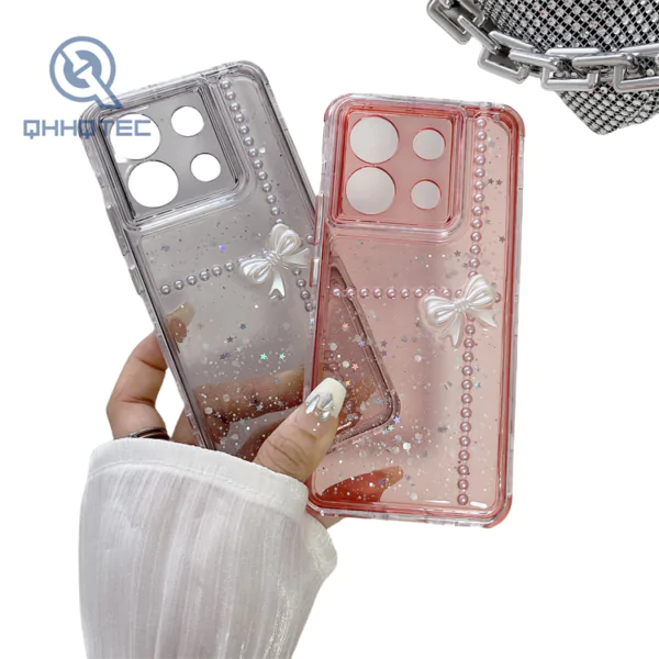 gradient color dripping 3 in 1 protection phone case for iphone 15 pro max with 3d patterns (复制)