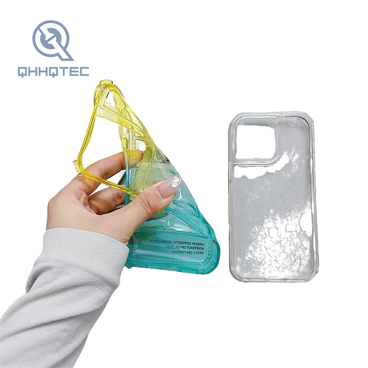 2 in 1 single color sequin dripping protection case for iphone 15 pro max customizable logo