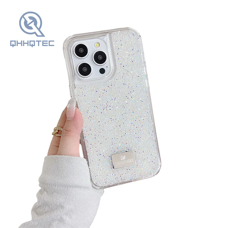 2 in 1 glitter phone cases for iphone 14 pro max