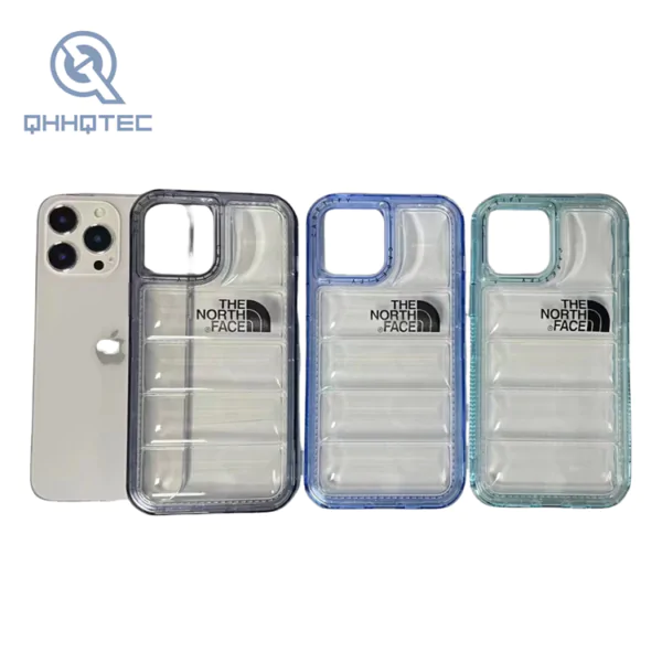 down jacket transparent 3 in 1 phone cases for iphone