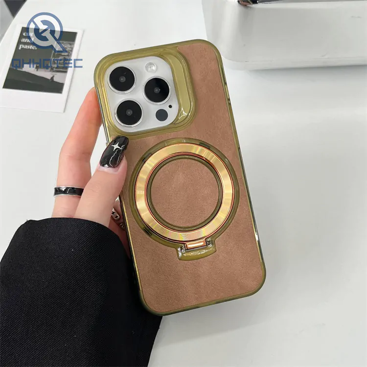 cd patterned magnetic phone case for iphone 12